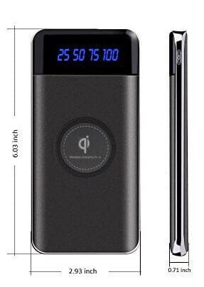 SMAXPro™ Portable Solar Power Bank: 20,000mAH, QI Wireless, 2 USB Type-C, Cell Phone Charger power bank SMAXPro™ 
