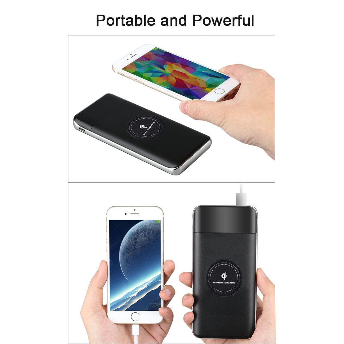 SMAXPro™ Portable Solar Power Bank: 20,000mAH, QI Wireless, 2 USB Type-C, Cell Phone Charger power bank SMAXPro™ 