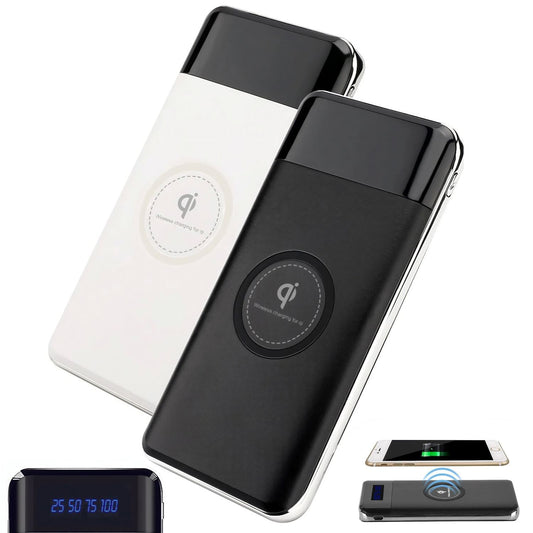 SMAXPro™ Portable Solar Power Bank: 20,000mAH, QI Wireless, 2 USB Type-C, Cell Phone Charger power bank SMAXPro™ Black 