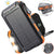 SMAXPro™ Portable Solar Power Bank: HIGH 20,000mAH, 2 USB Ports, Compass, Cell Phone Charger power bank SMAXPro™ Orange 