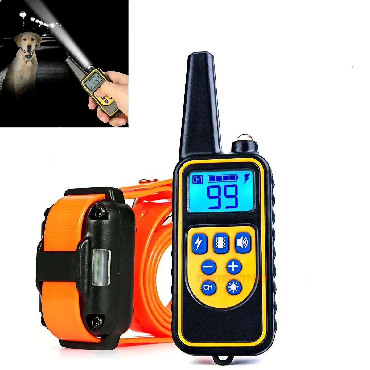 SMAXPro™ Remote Dog Shock Training Collar: 2700ft, Rechargeable, Waterproof LCD dog training collar SMAXPro™ 