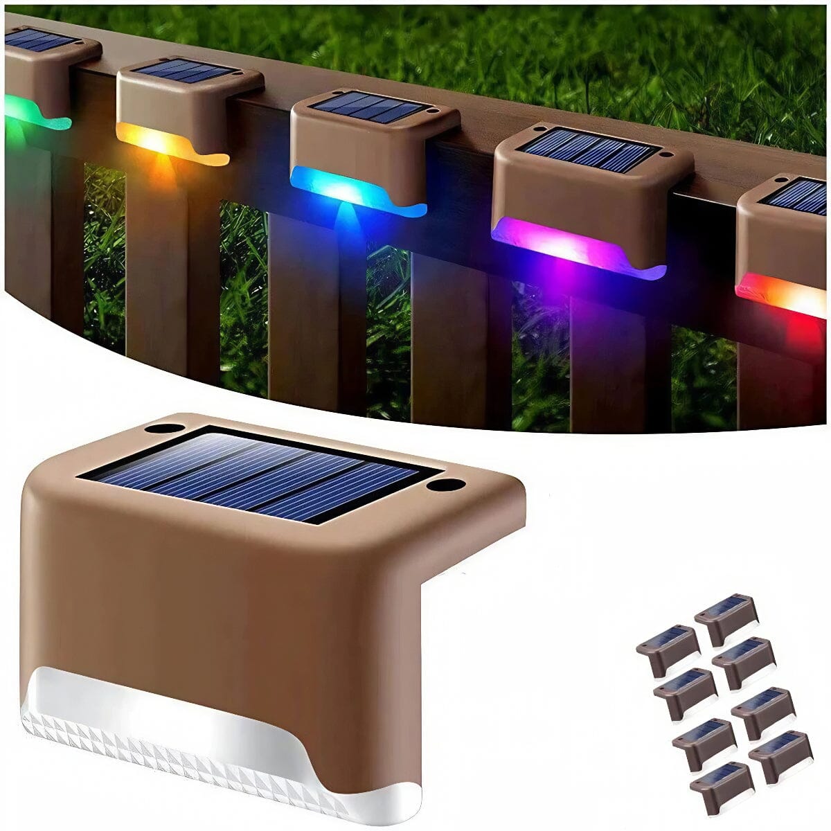 SMAXPro™ Solar Pool-Side Color Lights: 8-Pack, Waterproof, Swimming Pool pool lights SMAXPro™ 