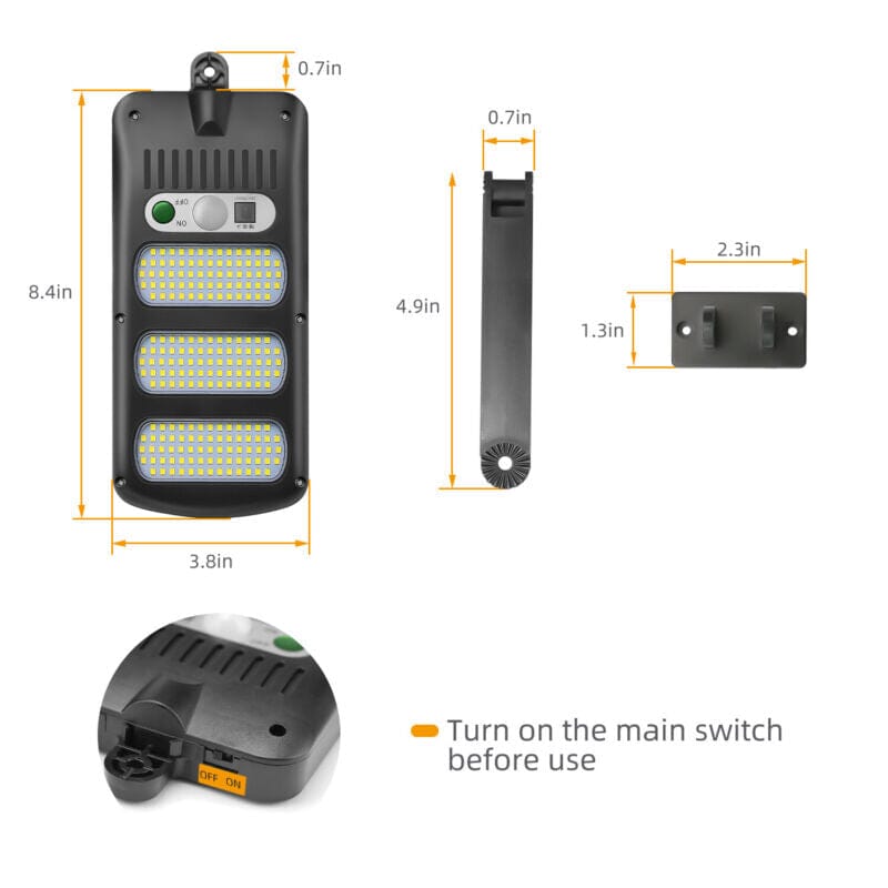 SMAXPro™ Solar Street Light: 213LED Ultra-Bright Commercial Outdoor Solar Wall Lamp solar street light SMAXPro™ 
