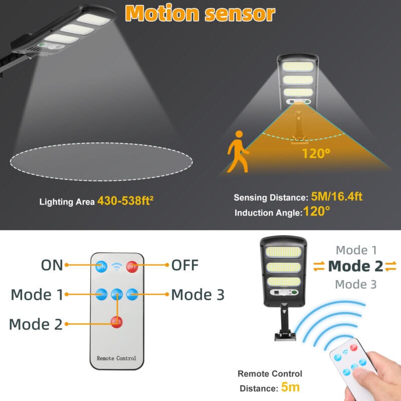 SMAXPro™ Solar Street Light: 213LED Ultra-Bright Commercial Outdoor Solar Wall Lamp solar street light SMAXPro™ 