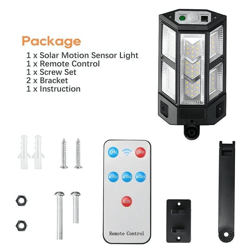 SMAXPro™ Solar Street Light: 43LED Super-Bright Commercial Outdoor Solar Wall Lamp solar street light SMAXPro™ 