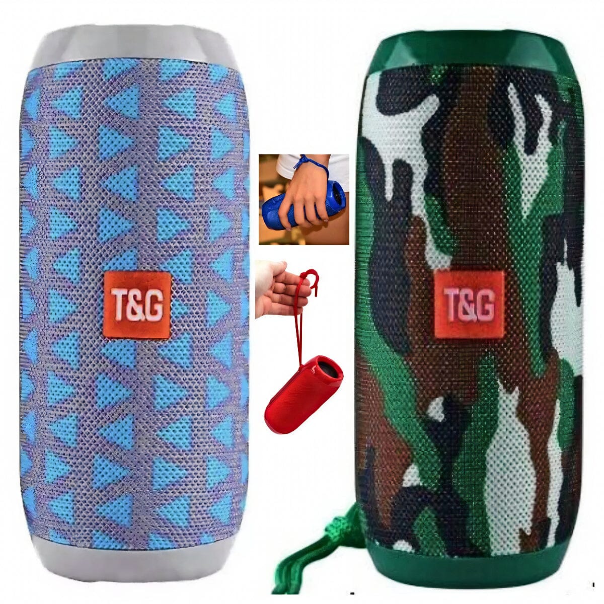 SMAXT&amp;G™ Mini Portable Bluetooth Speaker LOUD 360°Stereo Bass Waterproof USB/UTF/FM + Mic bluetooth speakers SMAXT&amp;G™ Camouflage 