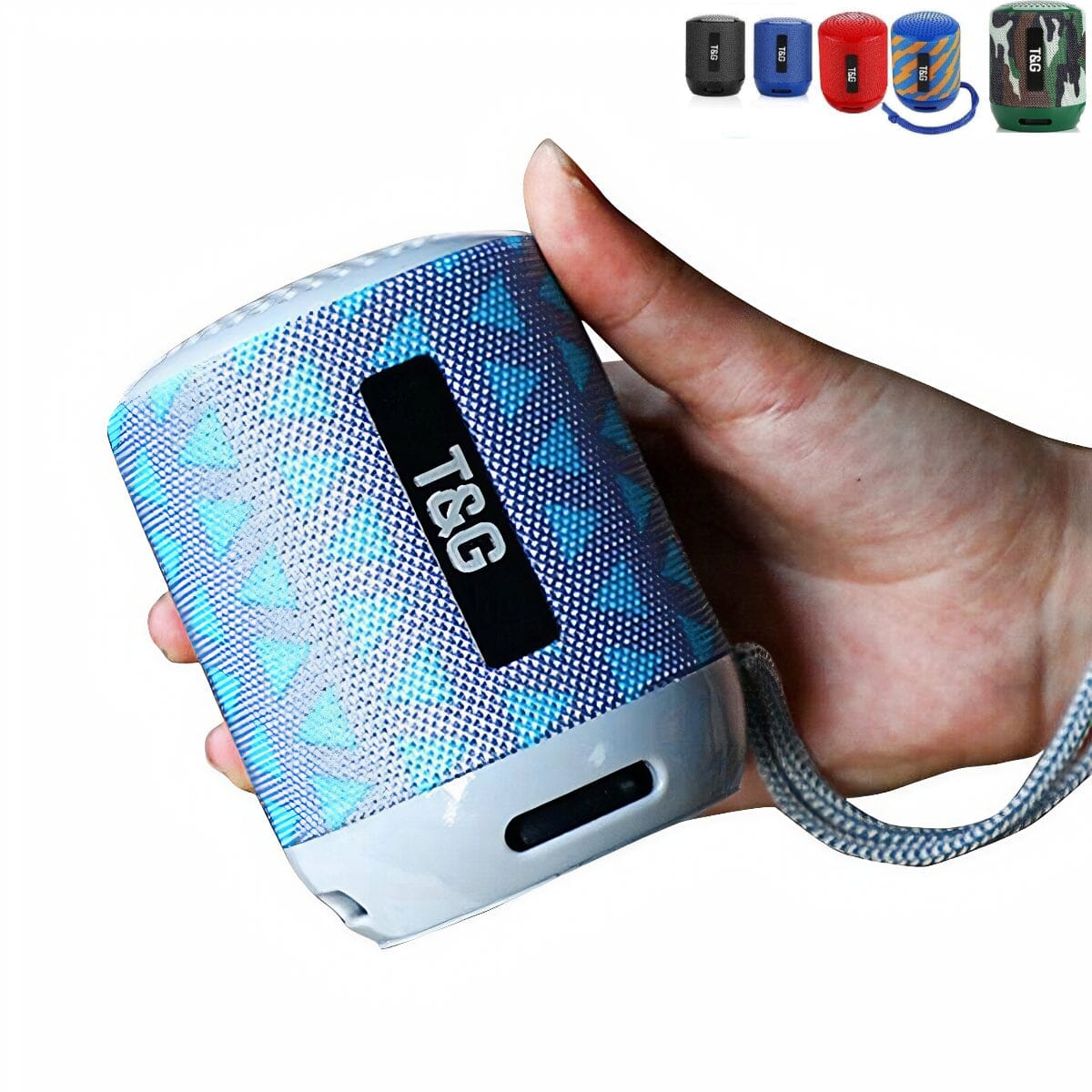 SMAXT&G™ Mini Portable Bluetooth Speaker LOUD Stereo Bass Waterproof USB/UTF/FM + Mic bluetooth speakers SMAXT&G™ Flowerblue 