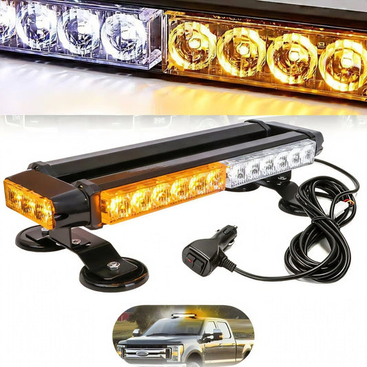 VMAXElite™ Rooftop Strobe Light Bar: LED Amber/White,Magnetic Flashing Warning Hazard, Traffic Advisor strobe light bar VMAXElite™ 