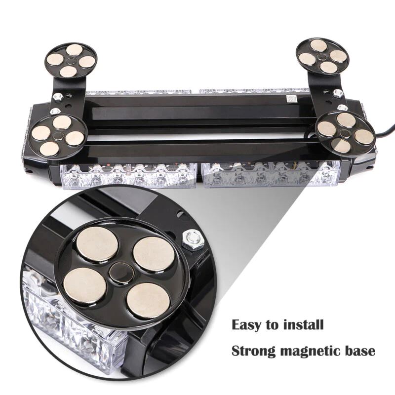 VMAXElite™ Rooftop Strobe Light Bar: LED Amber/White,Magnetic Flashing Warning Hazard, Traffic Advisor strobe light bar VMAXElite™ 