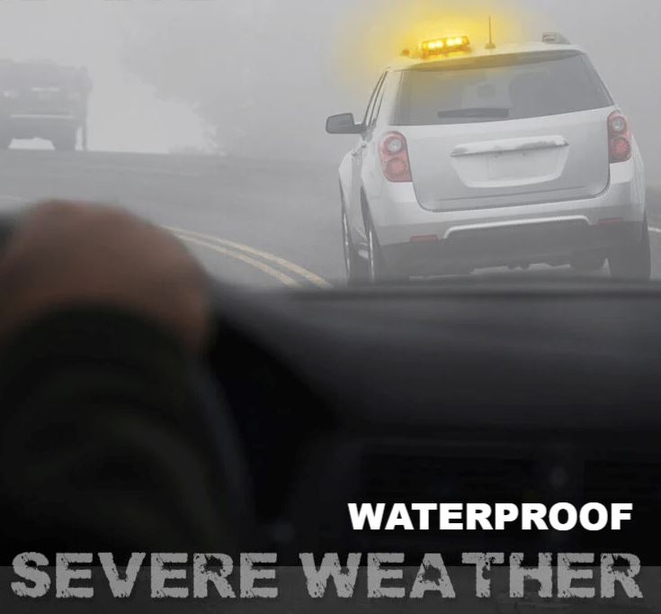 XPLEDPro™ Rooftop Strobe Light Bar: 36LED Amber/White, Magnetic Flashing Warning Hazard Advisor strobe light bar XPLEDPro™ 