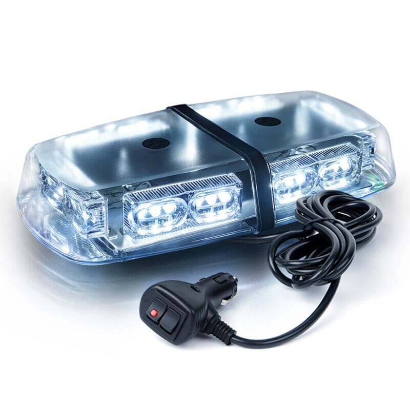 XPLEDPro™ Rooftop Strobe Light Bar: 36LED Amber/White, Magnetic Flashing Warning Hazard Advisor strobe light bar XPLEDPro™ White 