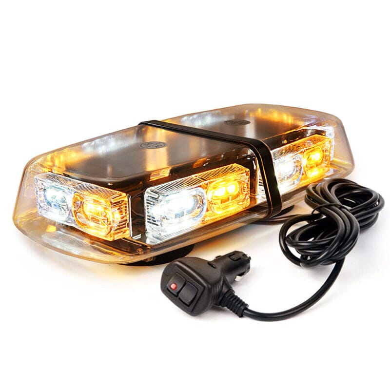 XPLEDPro™ Rooftop Strobe Light Bar: 36LED Amber/White, Magnetic Flashing Warning Hazard Advisor strobe light bar XPLEDPro™ White &amp; Amber 