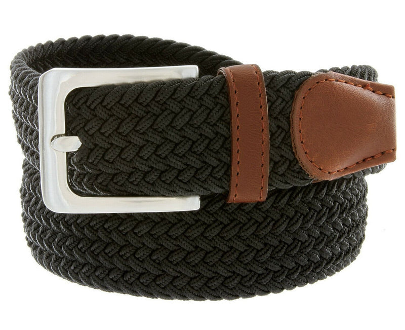 MROYALE™ Braided Canvas Belt | Elastic Stretch, Woven Fabric Men's Belt w/ Metal Buckle mens belts MRoyale™ 