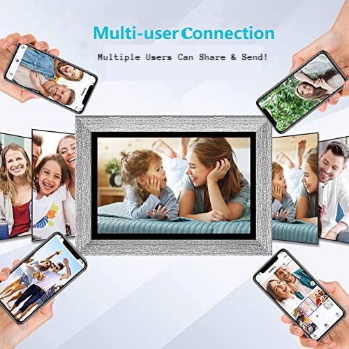 AISPro™ HD 10&quot; Smart WiFi Digital Photo Frame: Video Player, Touch Screen, Alexa photo frame AISProHD™ 