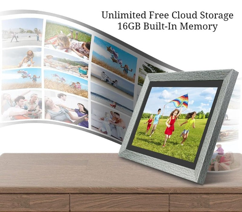 AISPro™ HD 10" Smart WiFi Digital Photo Frame: Video Player, Touch Screen, Alexa photo frame AISProHD™ 