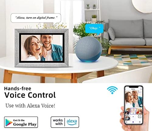 AISPro™ HD 10&quot; Smart WiFi Digital Photo Frame: Video Player, Touch Screen, Alexa photo frame AISProHD™ 