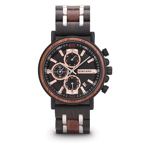 BBWood™ Men's Genuine Wooden Luxury Military Quartz Vintage Wrist Wood Watch wood watch BBWood™ Fashion 