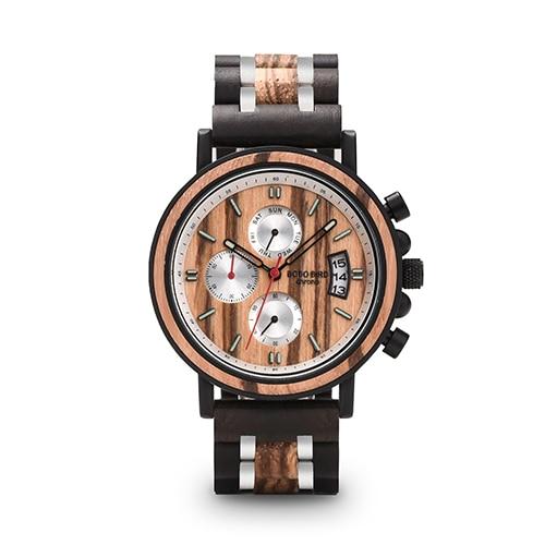BBWood™ Men's Genuine Wooden Luxury Military Quartz Vintage Wrist Wood Watch wood watch BBWood™ Fashion Oak 