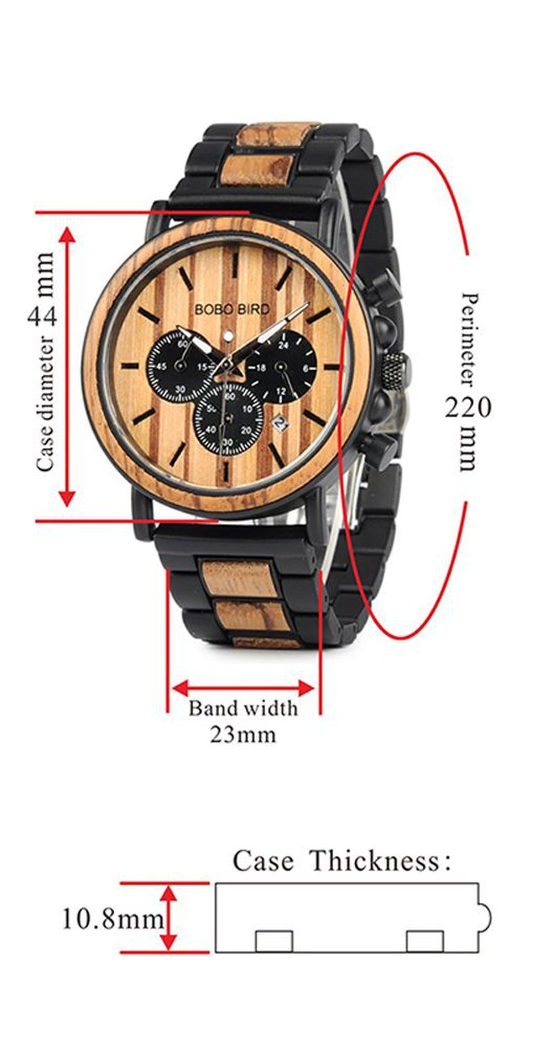 BBWood™ Men&#39;s Genuine Wooden Luxury Military Quartz Wrist Wood Watch wood watch BBWood™ Fashion 