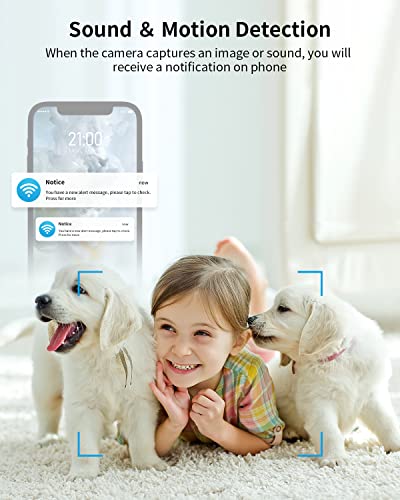 BJOptix™ HD Indoor Smart Home Security Camera w/ Night Vision | 1080P, 2-Way Audio, Motion, App Alerts, Baby/Pet Home Security Camera BJOptix™ 