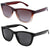 BLENZPRO™ 2-Pack Retro Polarized Sport Sunglasses | Unisex, Trendy UV400, 2 Pairs Sunglasses BLENZPRO™ 2 Pack - Brown + Black 