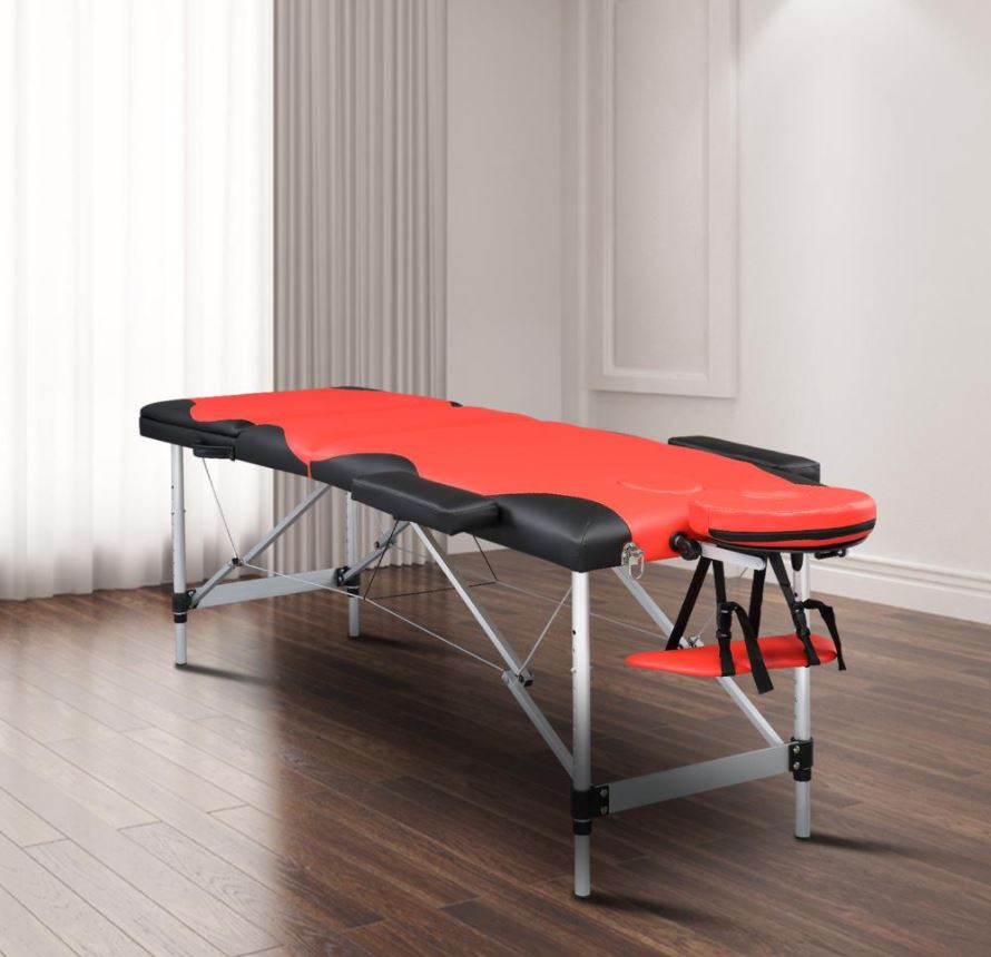 BMASSAGEX™ Adjustable 3-Fold 84&quot; Massage Table | Portable Facial SPA Tattoo Bed, Aluminum massage table BMASSAGEX™ 
