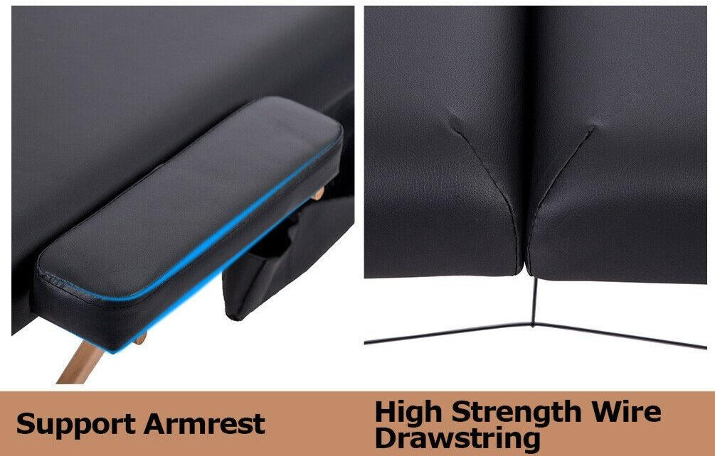 BMASSAGEX™ PRO Adjustable Backrest 84&quot; Massage Table | Folding Portable Bed, Salon, Spa massage table BMASSAGEX™ 