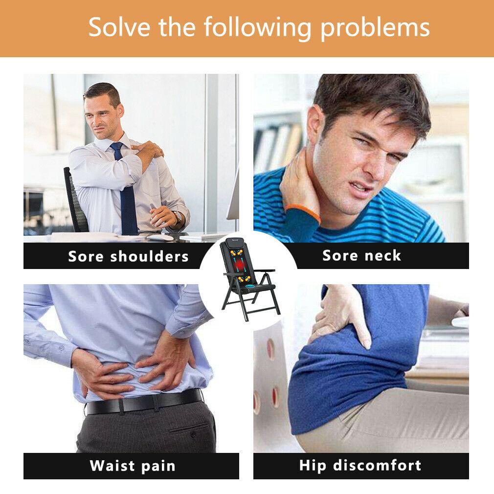 BMASSAGEX™ Adustable Shiatsu Massage Chair Office/Home: Portable-Folding, Heat, Kneading, Vibration massage chair BMASSAGEX™ 