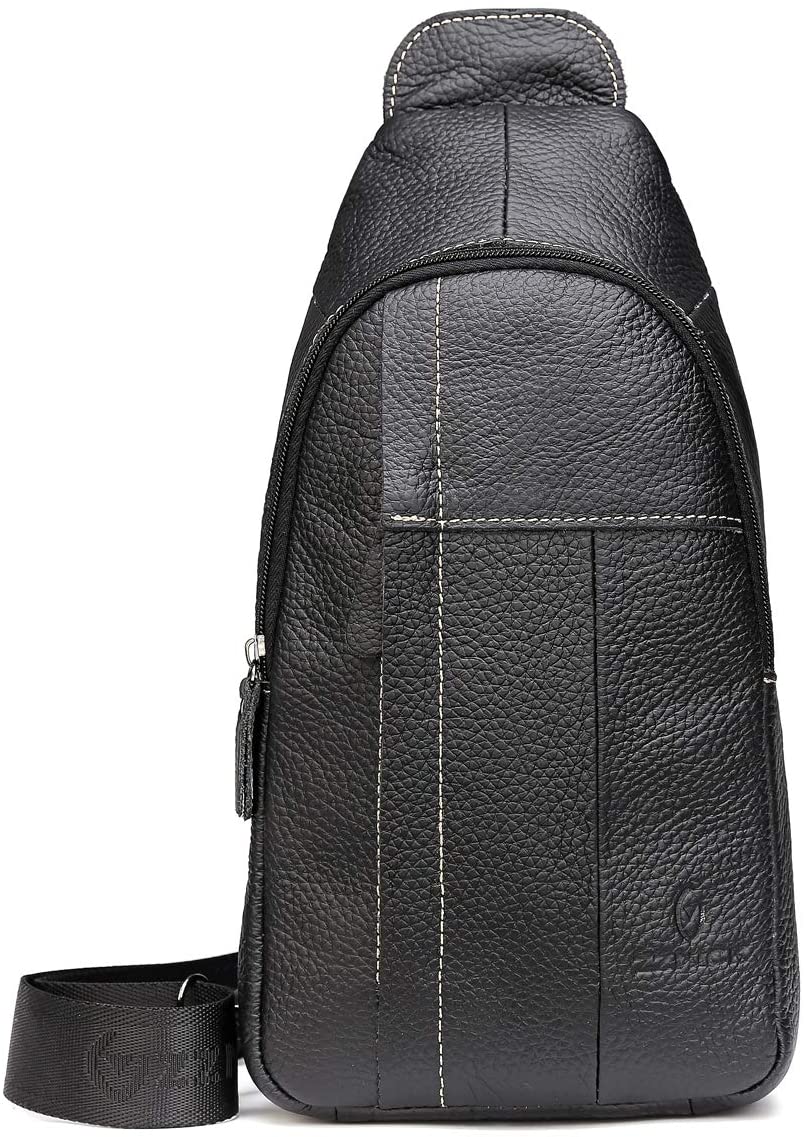 CHRElite™ Men&#39;s Leather Crossbody Sling Chest Bag - Shoulder Day Bag CHRElite™ 