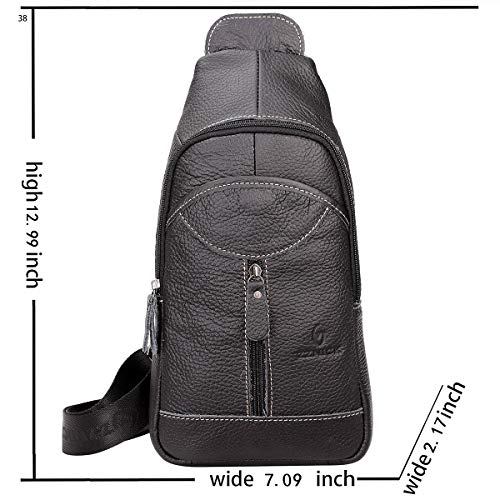 CHRElite™ Men&#39;s Leather Crossbody Sling Chest Bag - Shoulder Day Bag CHRElite™ 