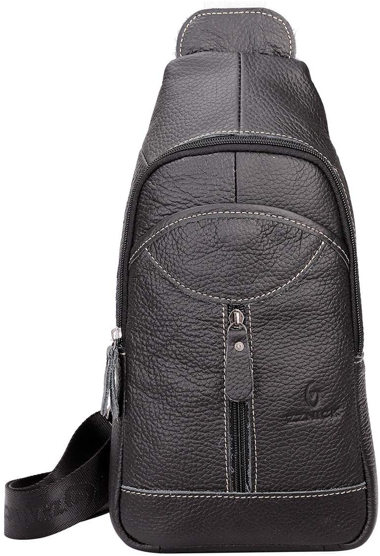 CHRElite™ Men's Leather Crossbody Sling Chest Bag - Shoulder Day Bag CHRElite™ 
