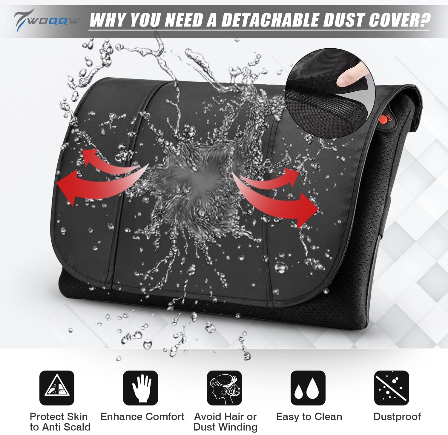 COMFYPRO™ Large Back & Neck Shiatsu Massage Pillow w/ Heat - Reversible Deep Kneading neck massager COMFYPRO™ 