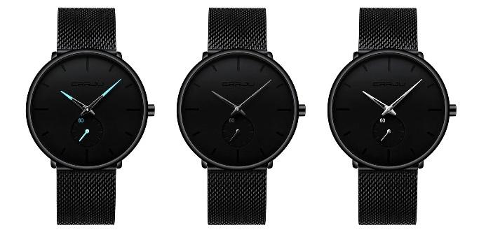 CRR™ Men&#39;s Minimalist Ultra Slim Black Watch Casual Watch CRR™ Fashion 