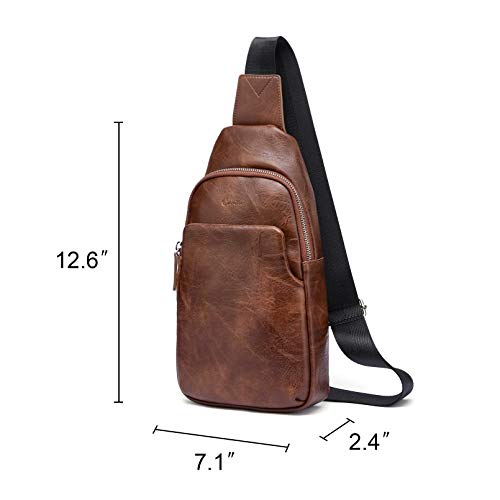 CTLPro™ Men's Crossbody Sling Chest Bag - Faux Leather, Mini Shoulder Bag CTLPro™ 