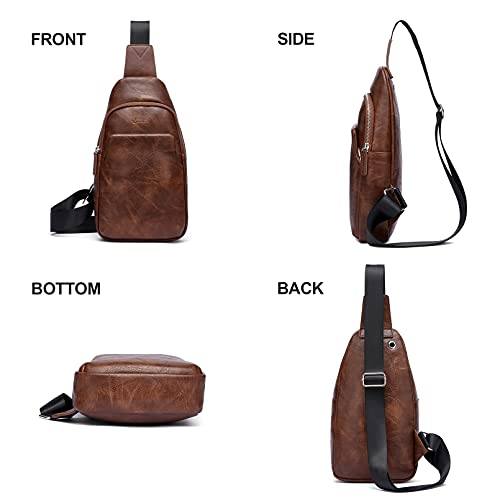 CTLPro™ Men's Crossbody Sling Chest Bag - Faux Leather, Mini Shoulder Bag CTLPro™ 