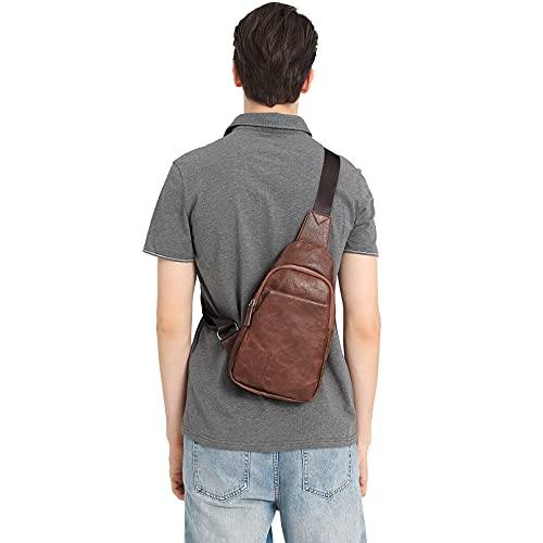 CTLPro™ Men's Crossbody Sling Chest Bag - Faux Leather, Mini Shoulder Bag CTLPro™ 
