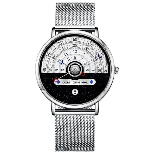 DOM™ Starry Moon Men's Retro Watch Specialty Watch DOM™ Fashion Silver 