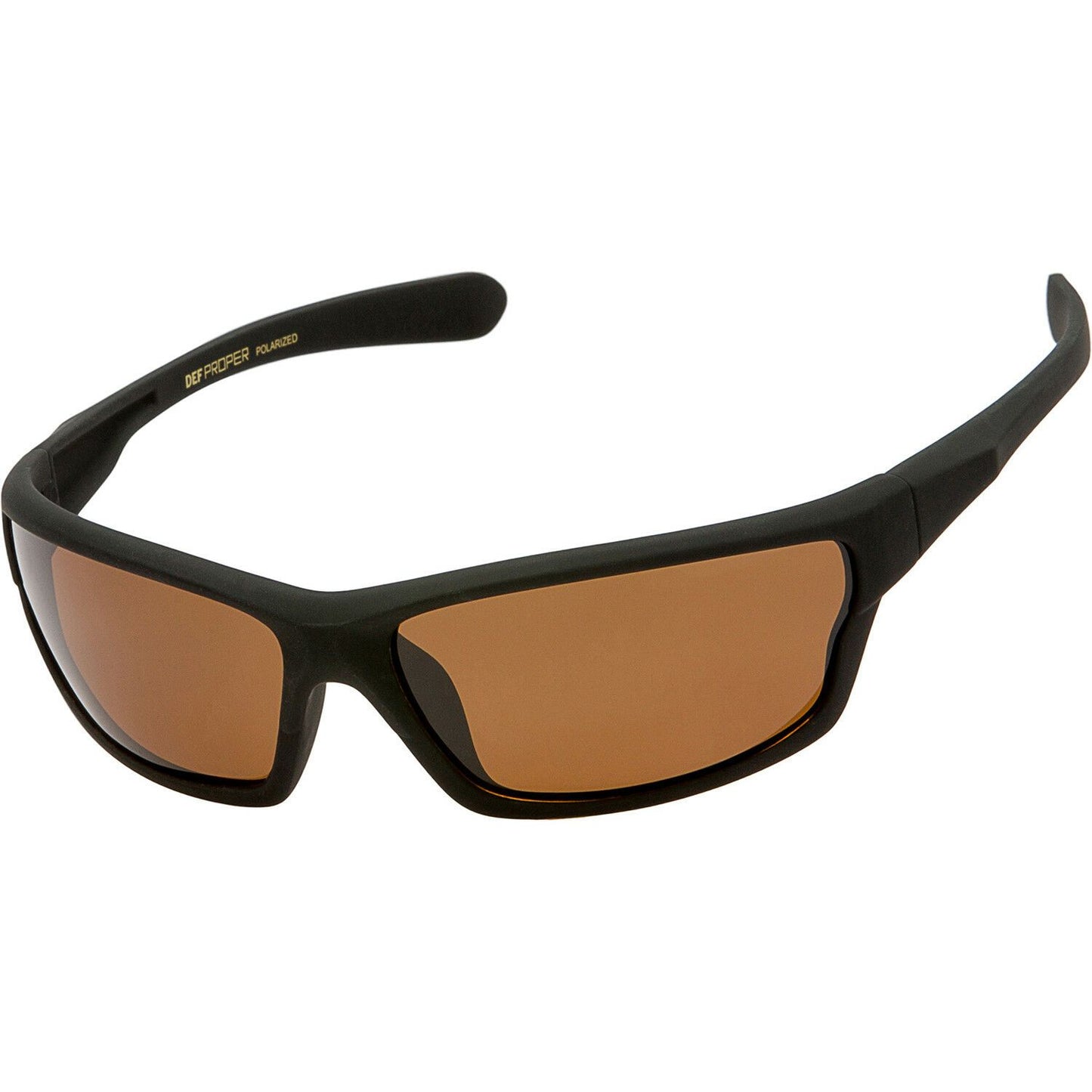 DPElite™ Men's Anti-Glare Polarized Sports Sunglasses sunglasses DPElite™ Fashions Black Matte Rubberized | Amber 