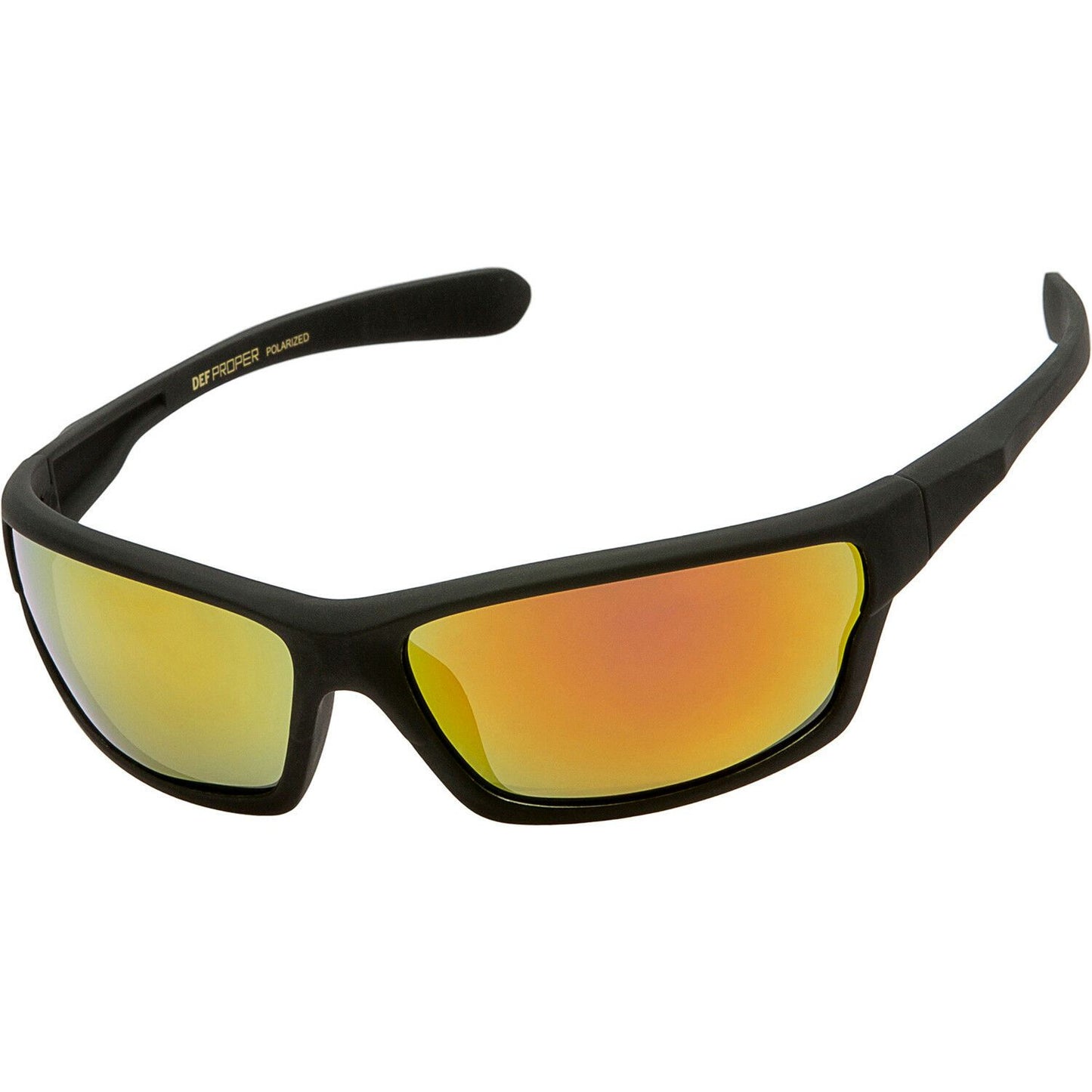 DPElite™ Men's Anti-Glare Polarized Sports Sunglasses sunglasses DPElite™ Fashions Black Matte Rubberized | Red Mirror 