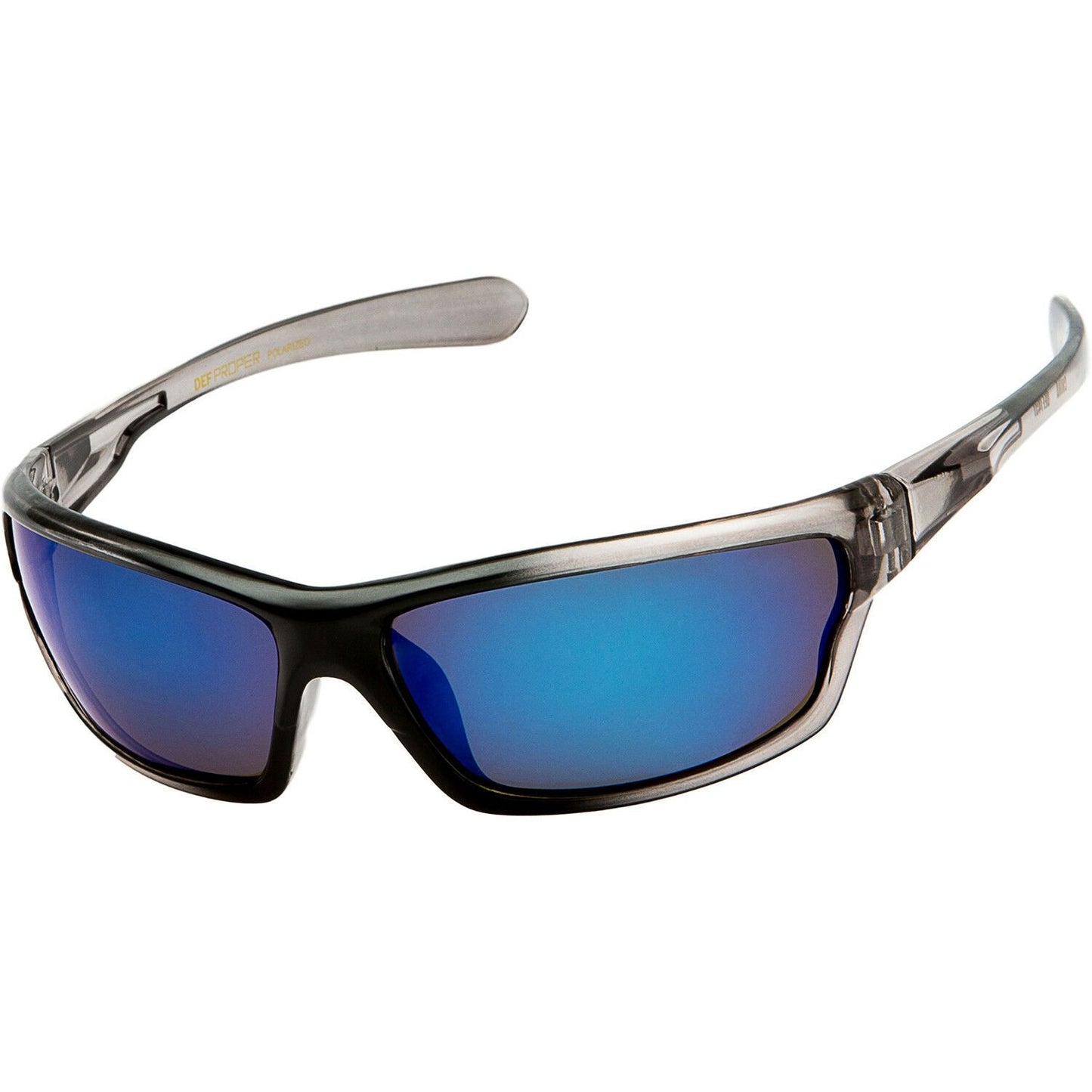 DPElite™ Men's Anti-Glare Polarized Sports Sunglasses sunglasses DPElite™ Fashions Clear Black Smoked | Blue Mirror 