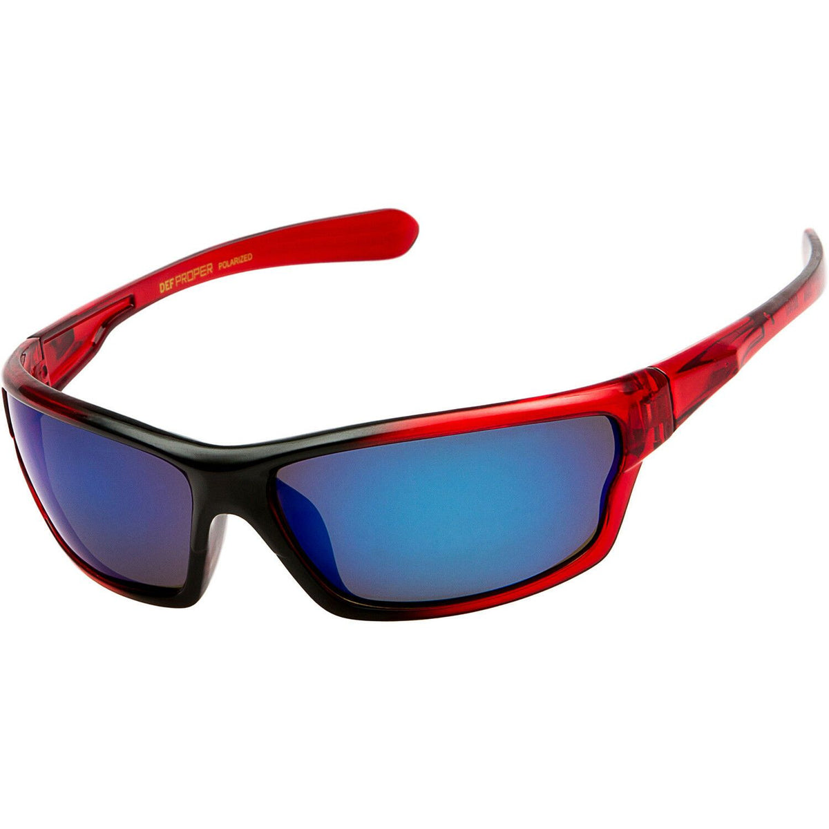 DPElite™ Men&#39;s Anti-Glare Polarized Sports Sunglasses sunglasses DPElite™ Fashions Red | Blue Mirror 