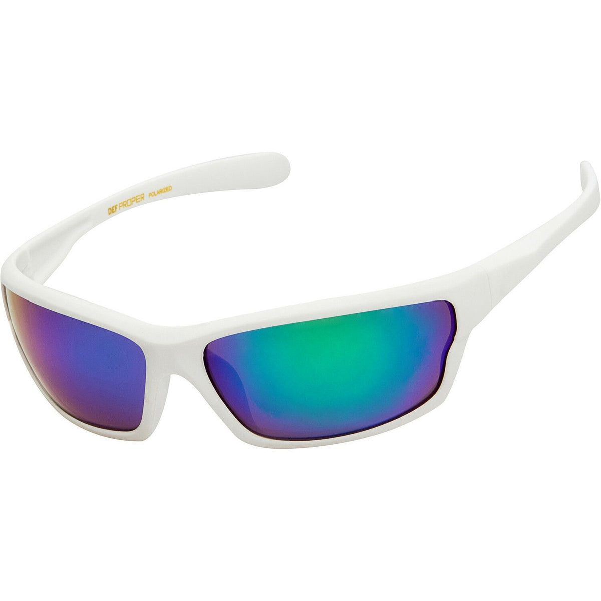 DPElite™ Men&#39;s Anti-Glare Polarized Sports Sunglasses sunglasses DPElite™ Fashions White Matte Rubberized | Mystic Mirror 