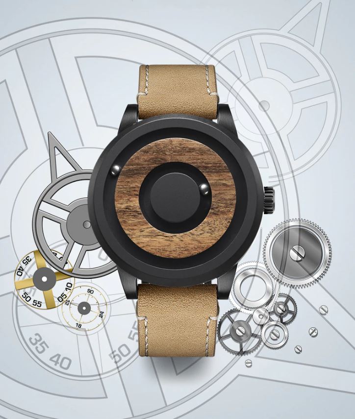 ECO™ Men&#39;s Wooden Magnetic Dial Watch Casual Watch ECO™ Fashion 
