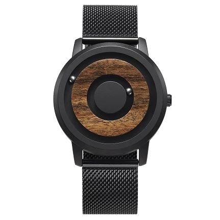ECO™ Men&#39;s Wooden Magnetic Dial Watch Casual Watch ECO™ Fashion black 