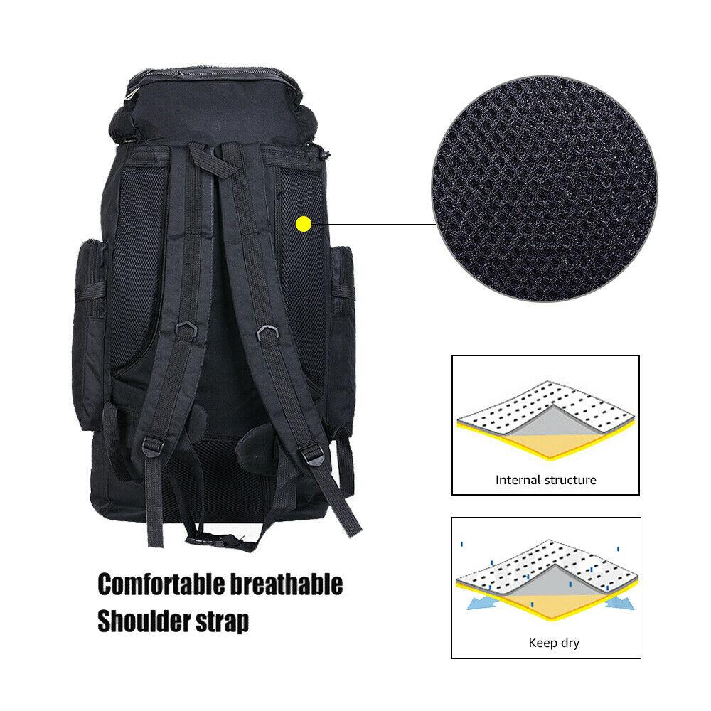 80L Expandable Waterproof Tactical Backpack Military Hiking Camping Backpack  Out Sale - Banggood USA Mobile-arrival notice