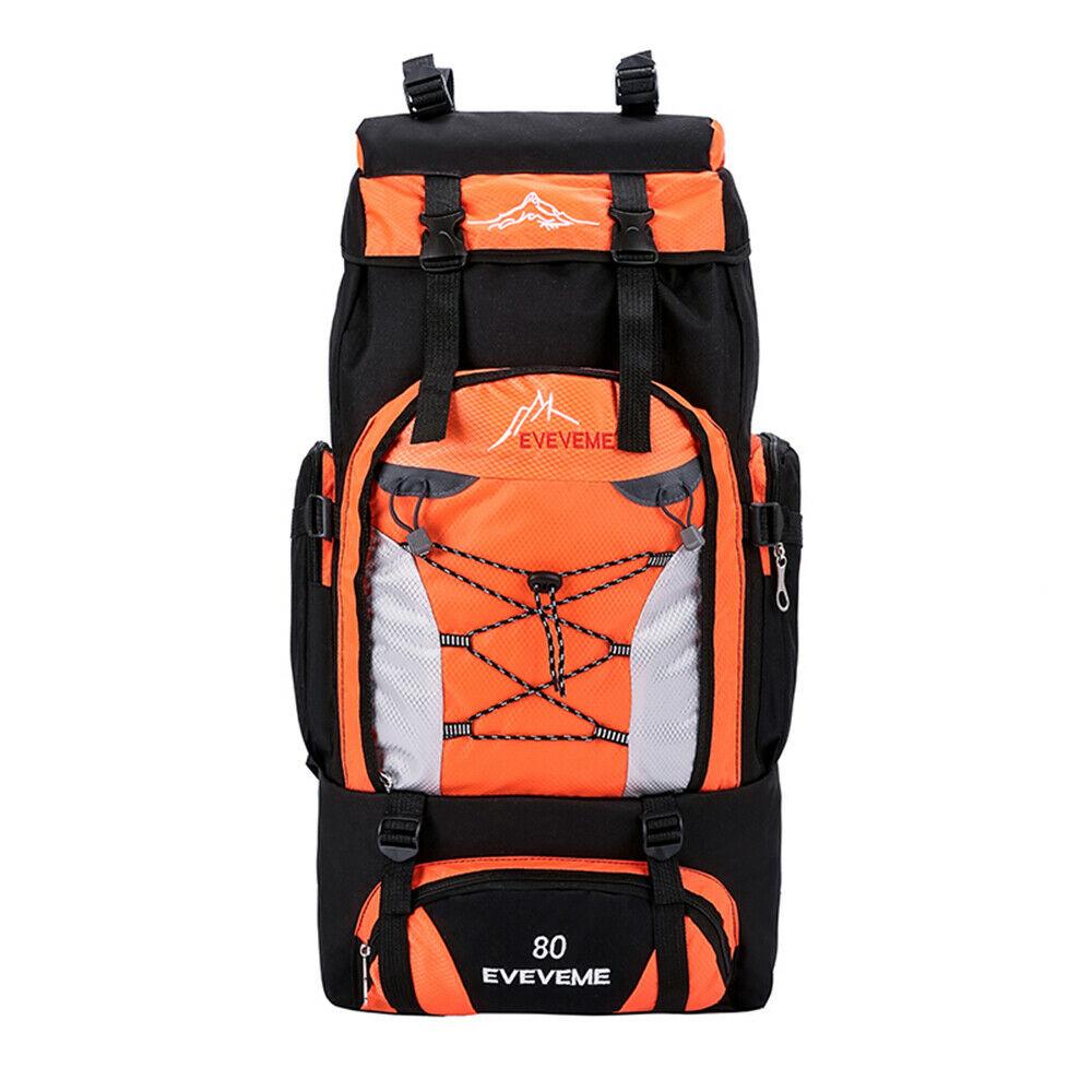 EVEPEAK™ 80L/100L Hiking Backpack | Waterproof, Ergonomic | Outdoor Camping Rucksack hiking bag EVEPEAK™ Orange 80L 