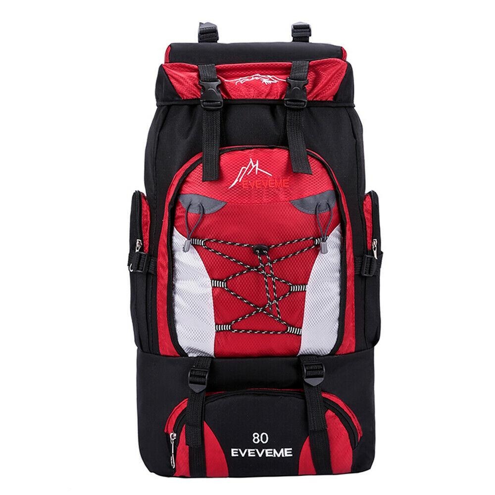EVEPEAK™ 80L/100L Hiking Backpack | Waterproof, Ergonomic | Outdoor Camping Rucksack hiking bag EVEPEAK™ Red 80L 