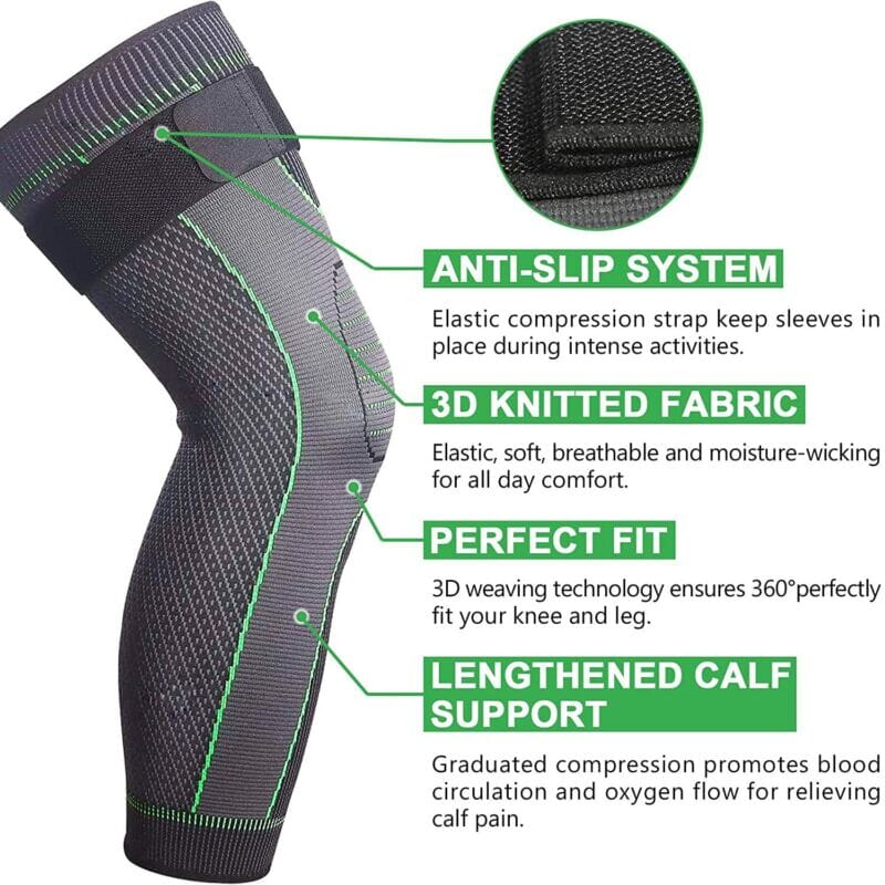 FlexVybe™ Compression Full Leg Knee Brace: Long Support Sleeve, Joint Relief knee brace FlexVybe™ 