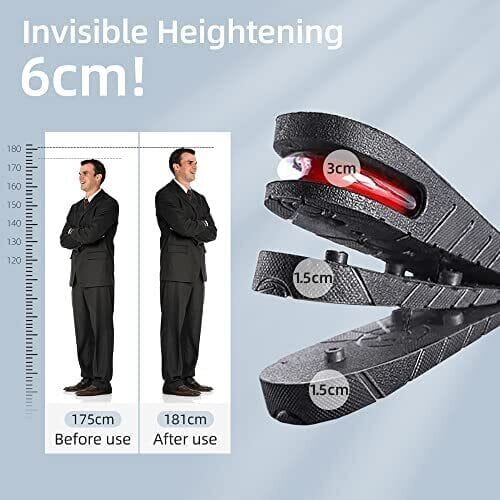 FlexVybe™ Height Increase Insoles: Be Taller, Invisible Heel Lift Shoe Inserts Orthotic Insoles FlexVybe™ 