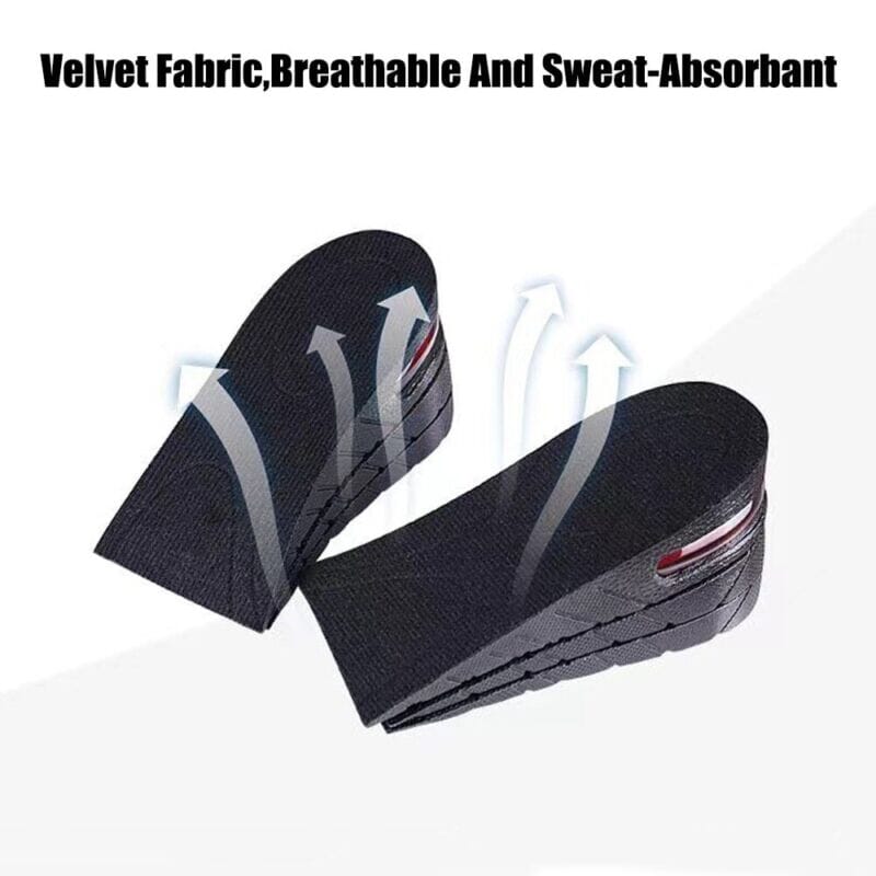Height Increase Insole Inserts for Men and Women, Shock Absorption Heel  Lift Inserts, Soft Washable and